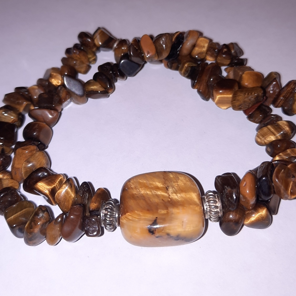 Tiger Eye Nugget Stretch Bracelet